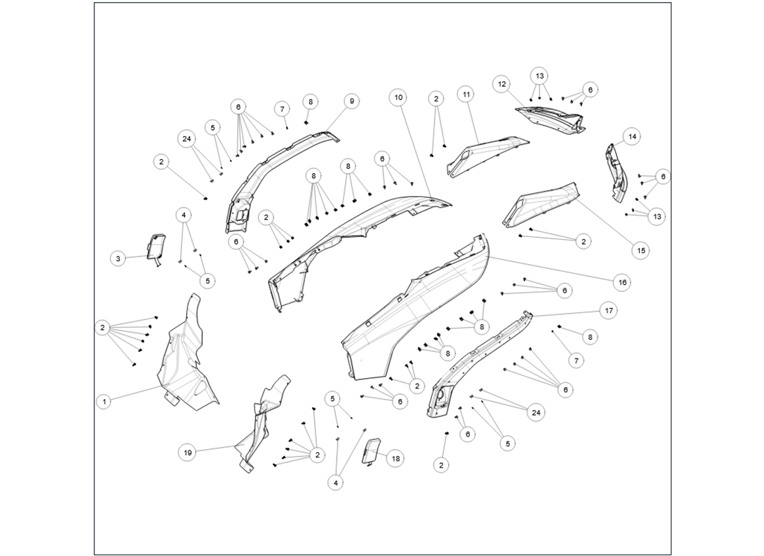 SX20A14-REAR PLASTIC PARTS SX20A14