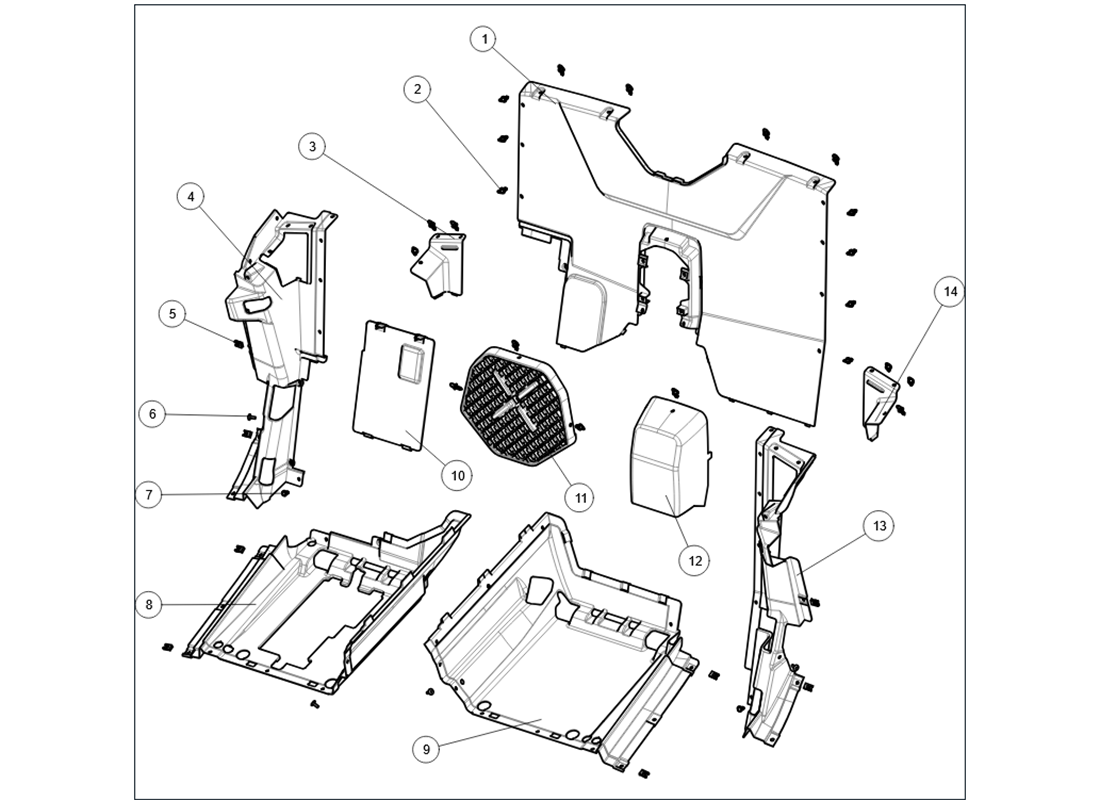 SX20A28 Cockpit Rear Panel