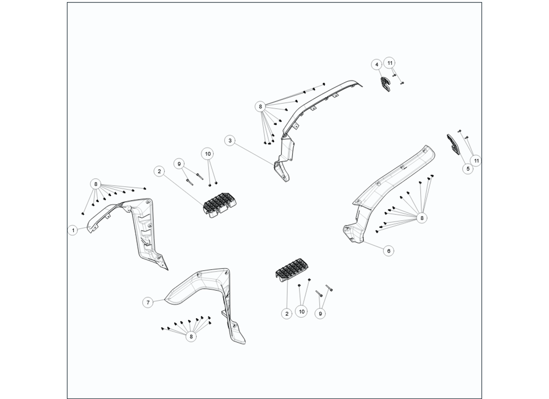 Fenders & Footrest - SX20C14