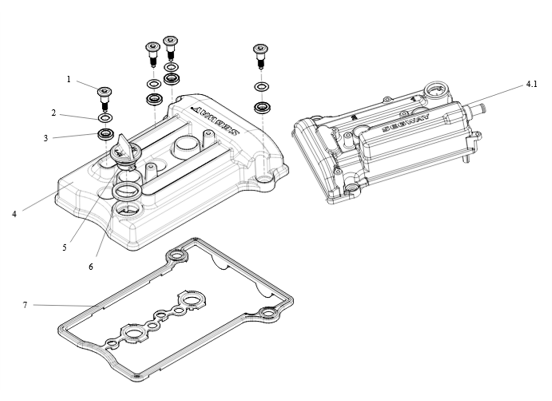 SX10F02 Cylinder Head Cover