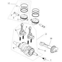 SX10F06-CRANKSHAFT AND PISTON