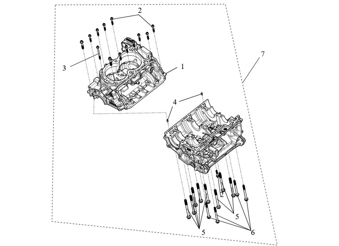 SX10F07-CRANKCASE ASSY