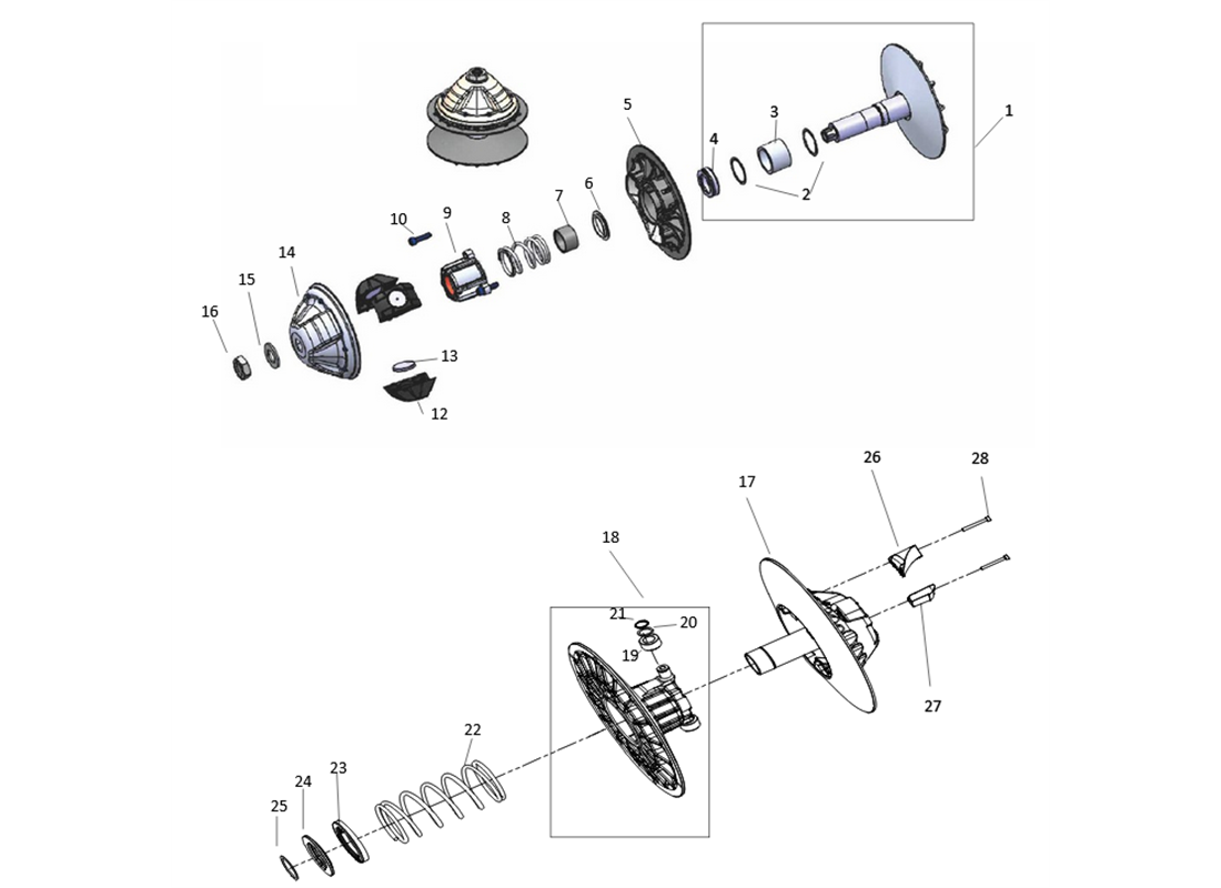 SX10F14-CVTECH Onderdelen