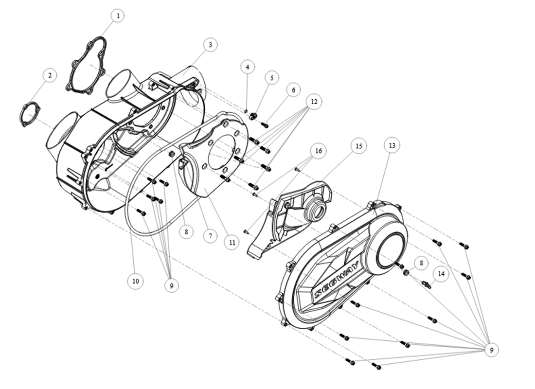 SX10F15-CVT BOX CVTECH CVT - Powertrain
