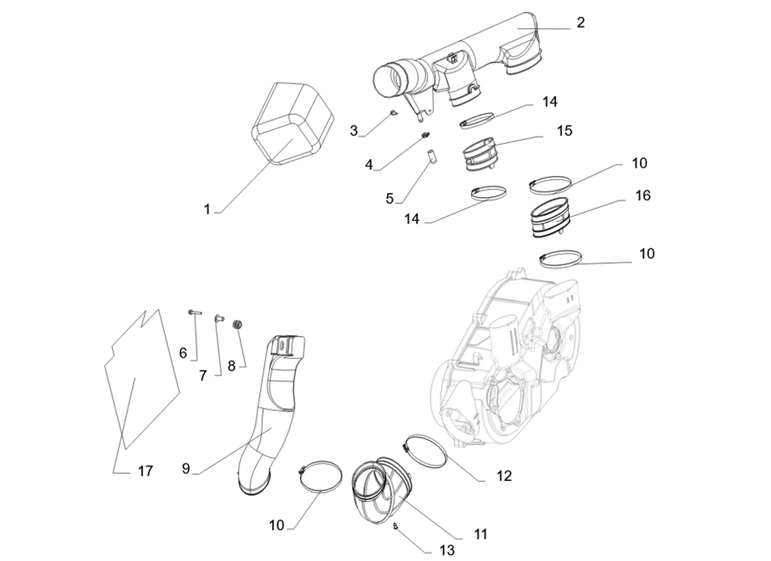 SX10F16-CVT Intake System - Powertrain