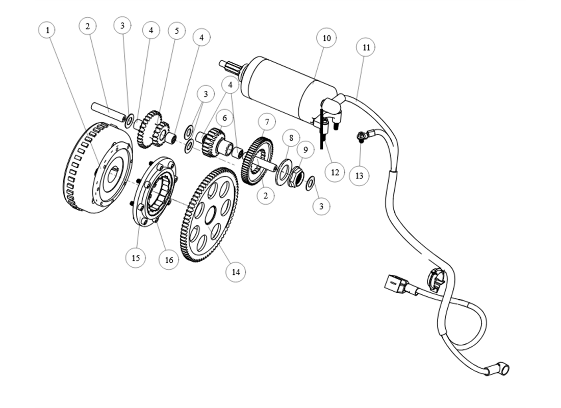 SX10F17 Starting System Parts