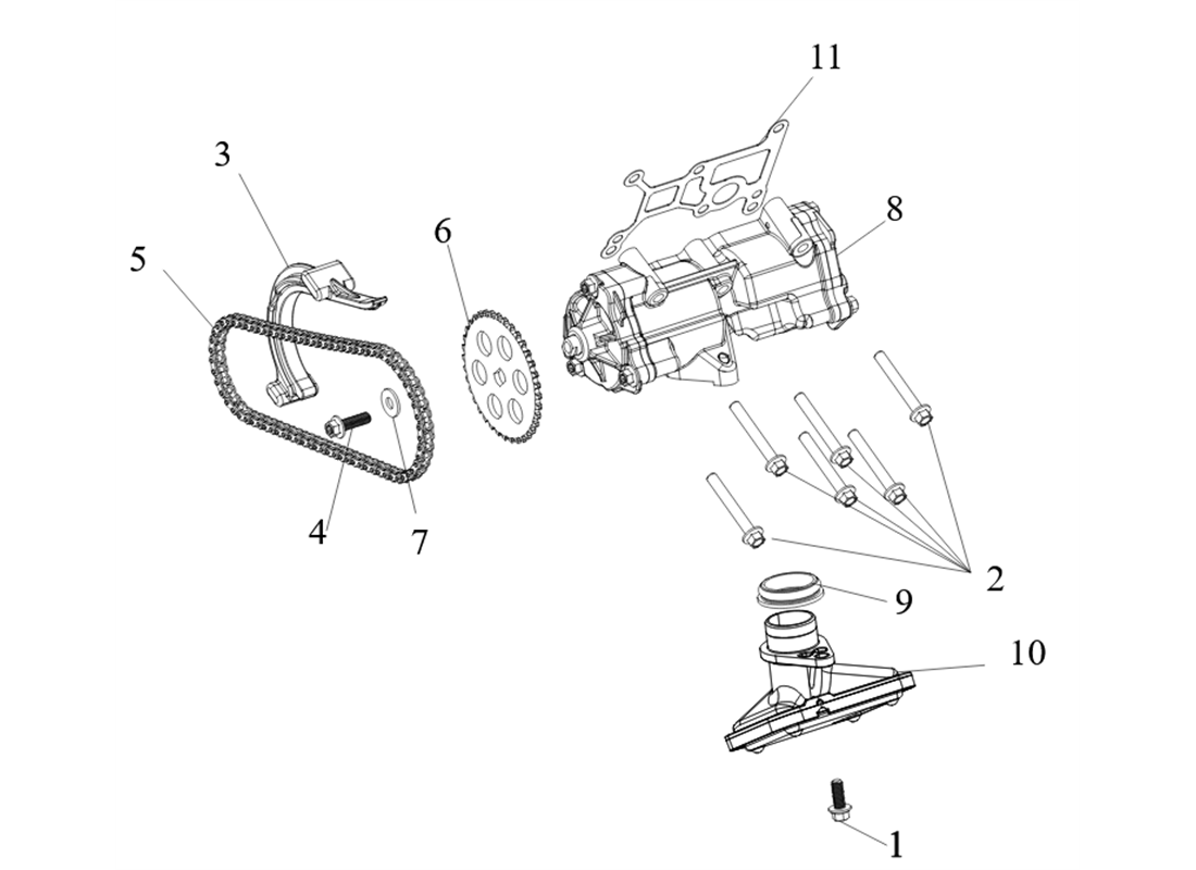 SX10F18 Lubrication System Parts