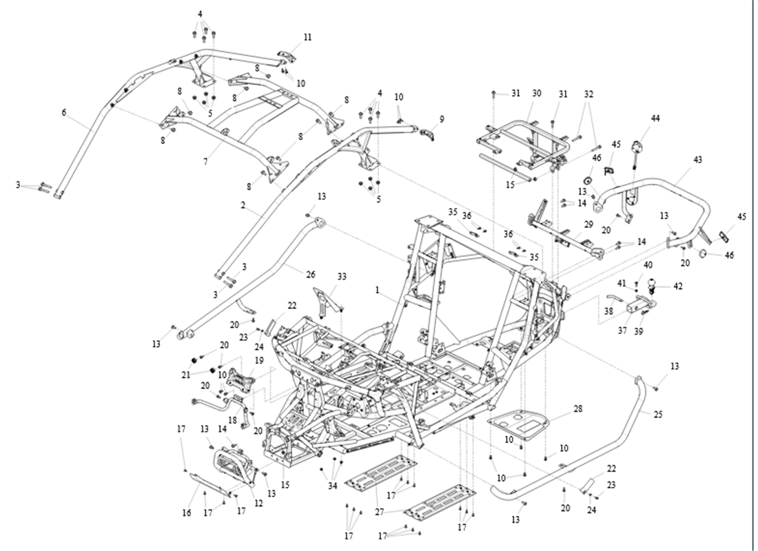 SX10A04-Frame Assy, 22 - Frame Onderdelen