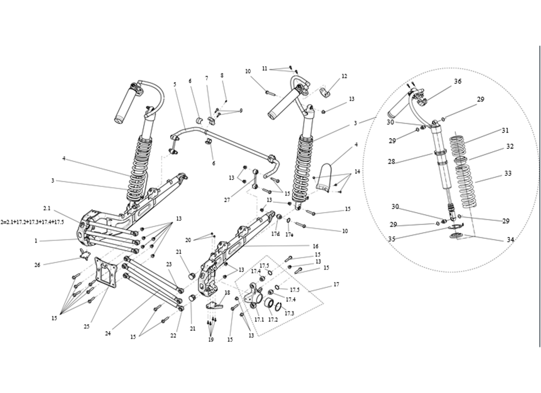 SX10C02 Rear Suspension - Narrow