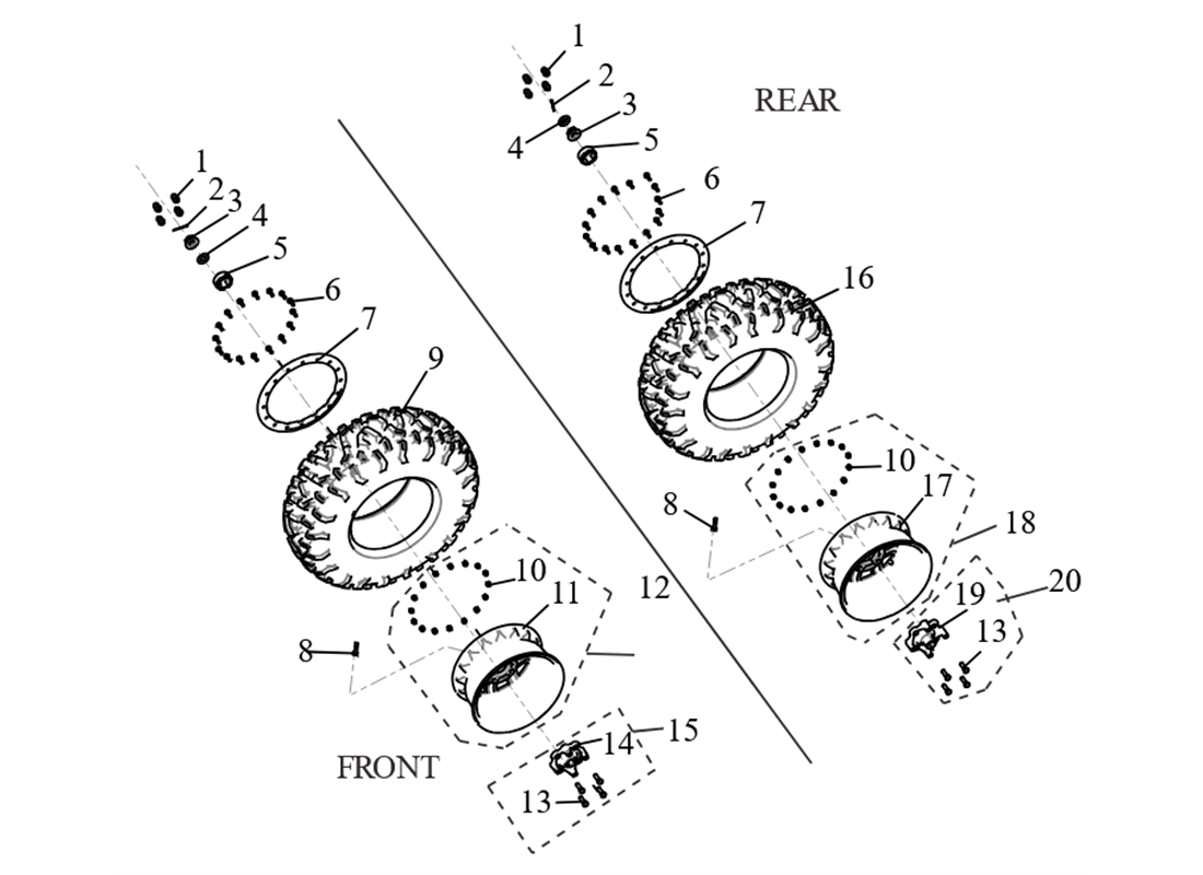 Roue Beadlock SX10C03B