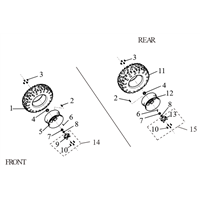Roue étroite SX10C04B-AL