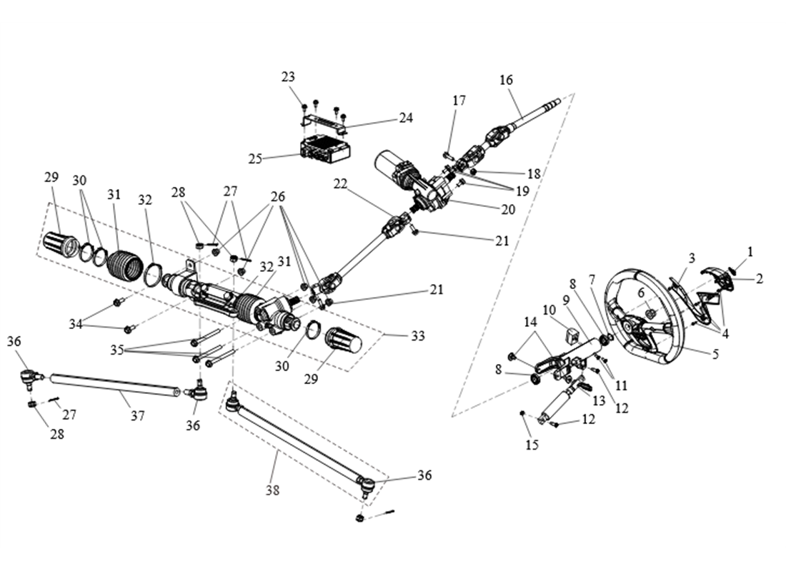 SX10C06 Steering System - Narrow