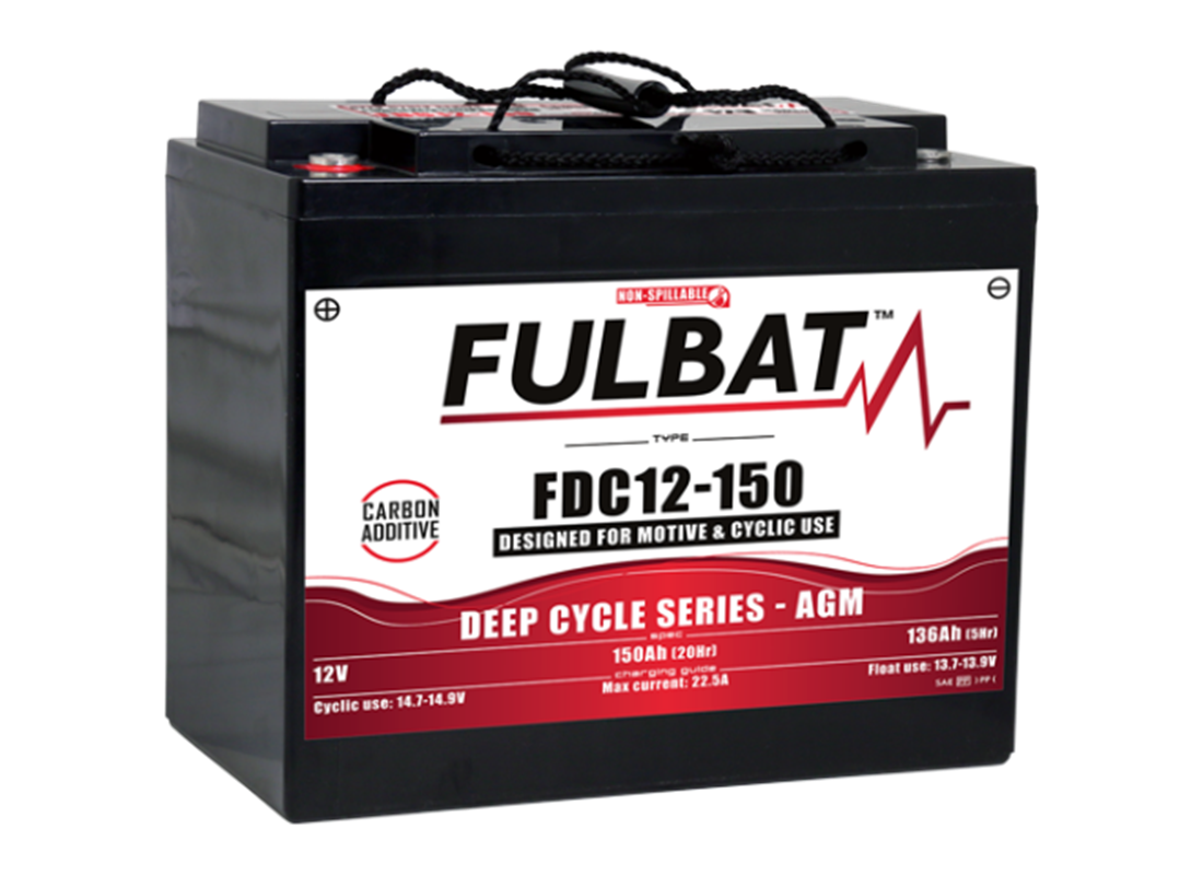 Fulbat Deep Cycle AGM Carbon